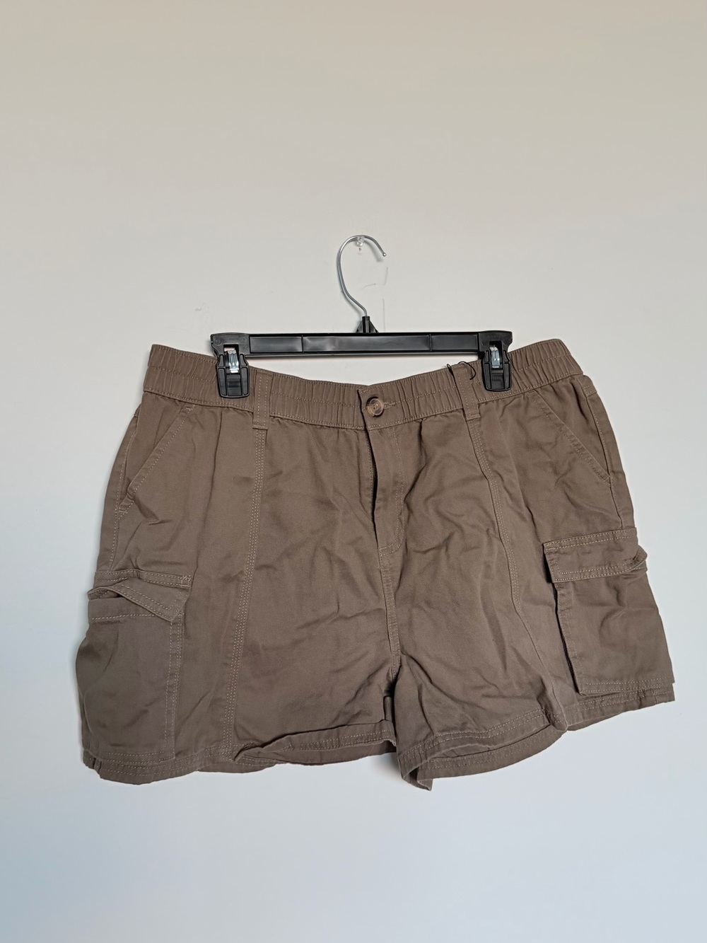 Primark Women's Cargo Shorts in Taupe Brown